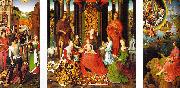 Hans Memling Triptych of St.John the Baptist and St.John the Evangelist USA oil painting reproduction